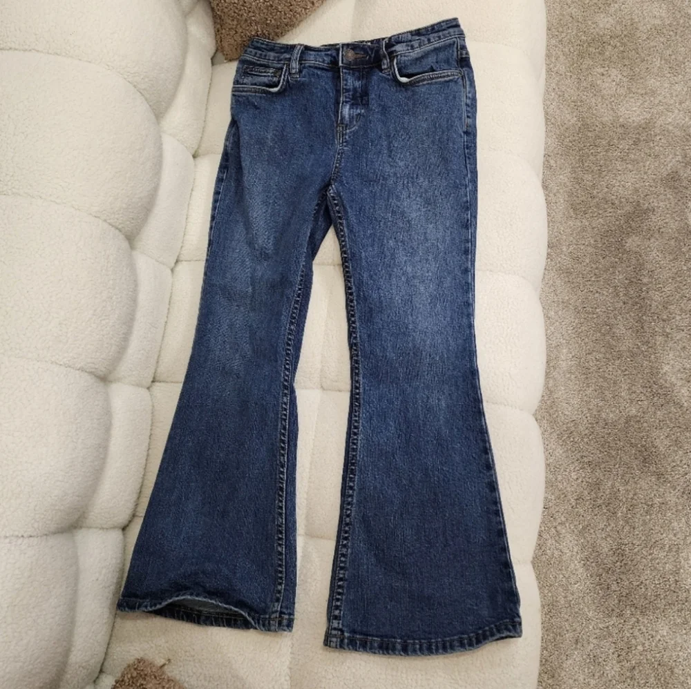 Free People Chloe Crop Flare Jeans🤍
